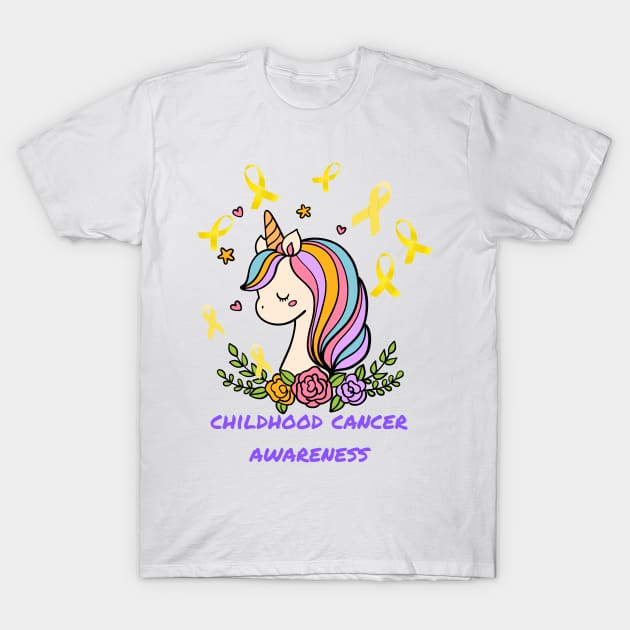 childhood cancer awareness T-Shirt by Love My..